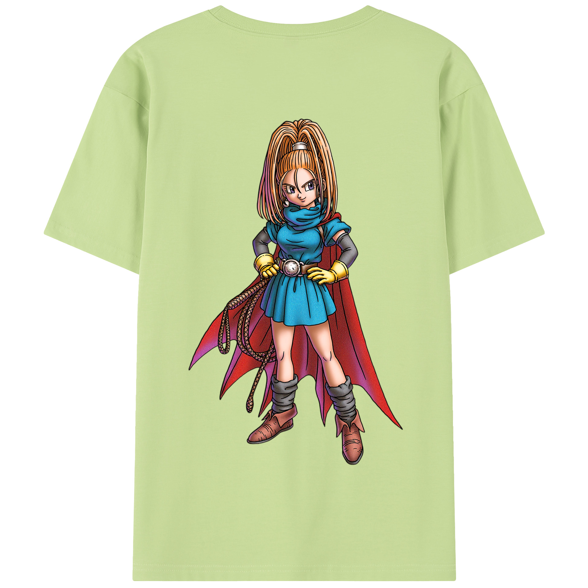 （画像用） ドラゴンクエスト Doragon Kuesuto Dragon Quest 綿100％半袖Tシャツ（背面プリント）